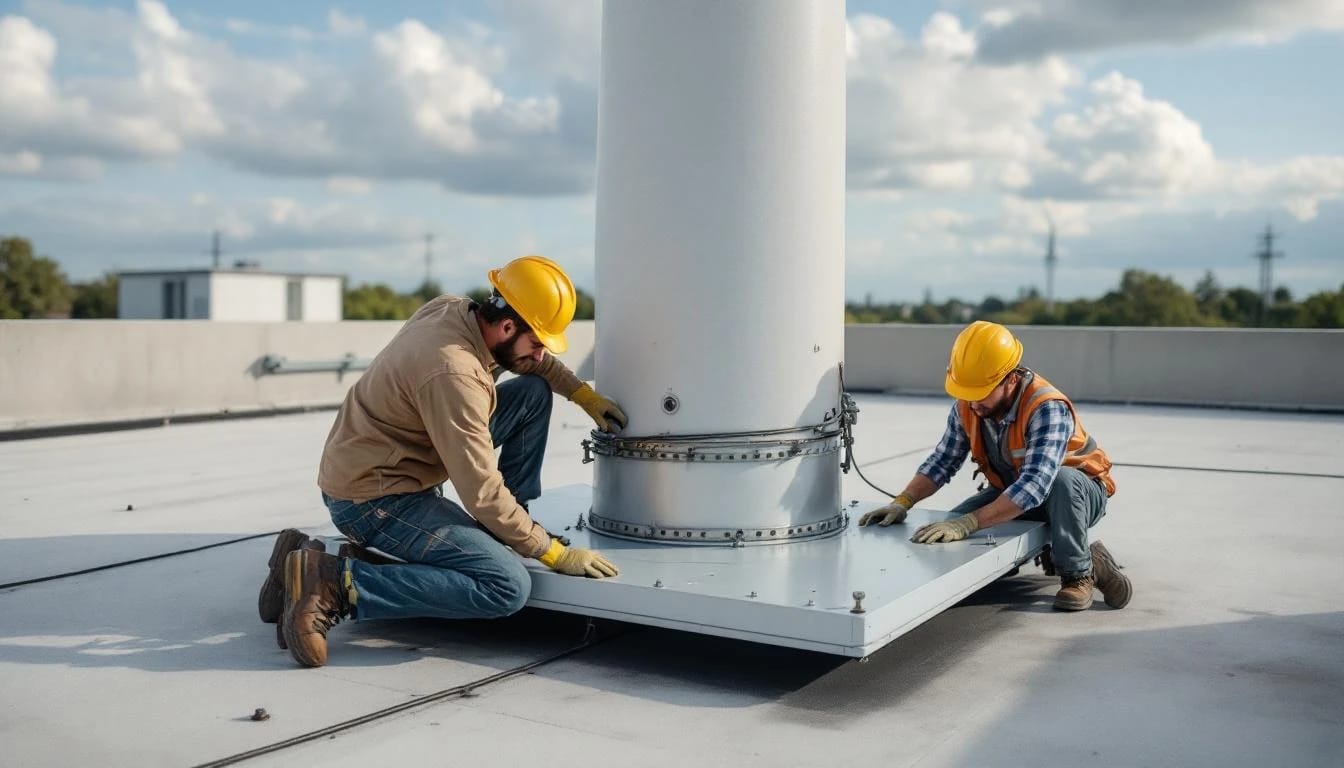 Ballasted Flat-Roof Mounts for Vertical-Axis Turbines Guide